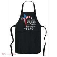 I Kneel For The Cross And Stand For The Flag Apron thumb 0