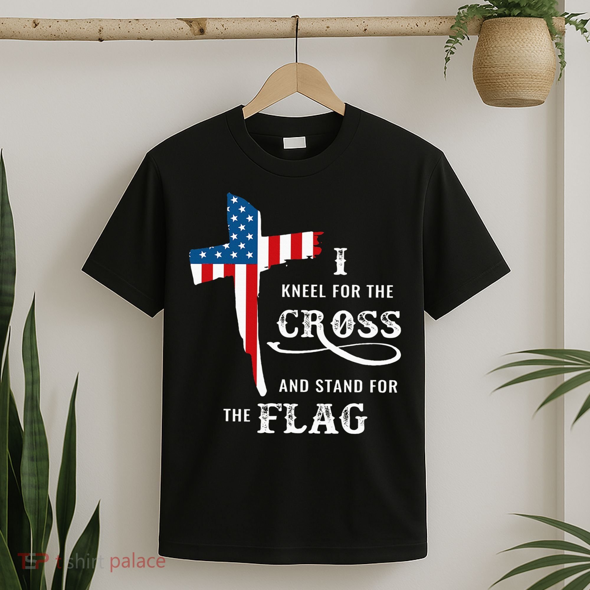 I Kneel For The Cross And Stand For The Flag T-Shirt