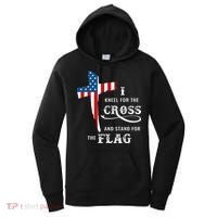 I Kneel For The Cross And Stand For The Flag Women's Hoodie thumb 0