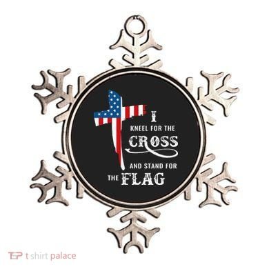 I Kneel For The Cross And Stand For The Flag Ornament