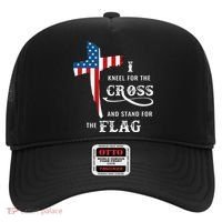 I Kneel For The Cross And Stand For The Flag Hat thumb 0