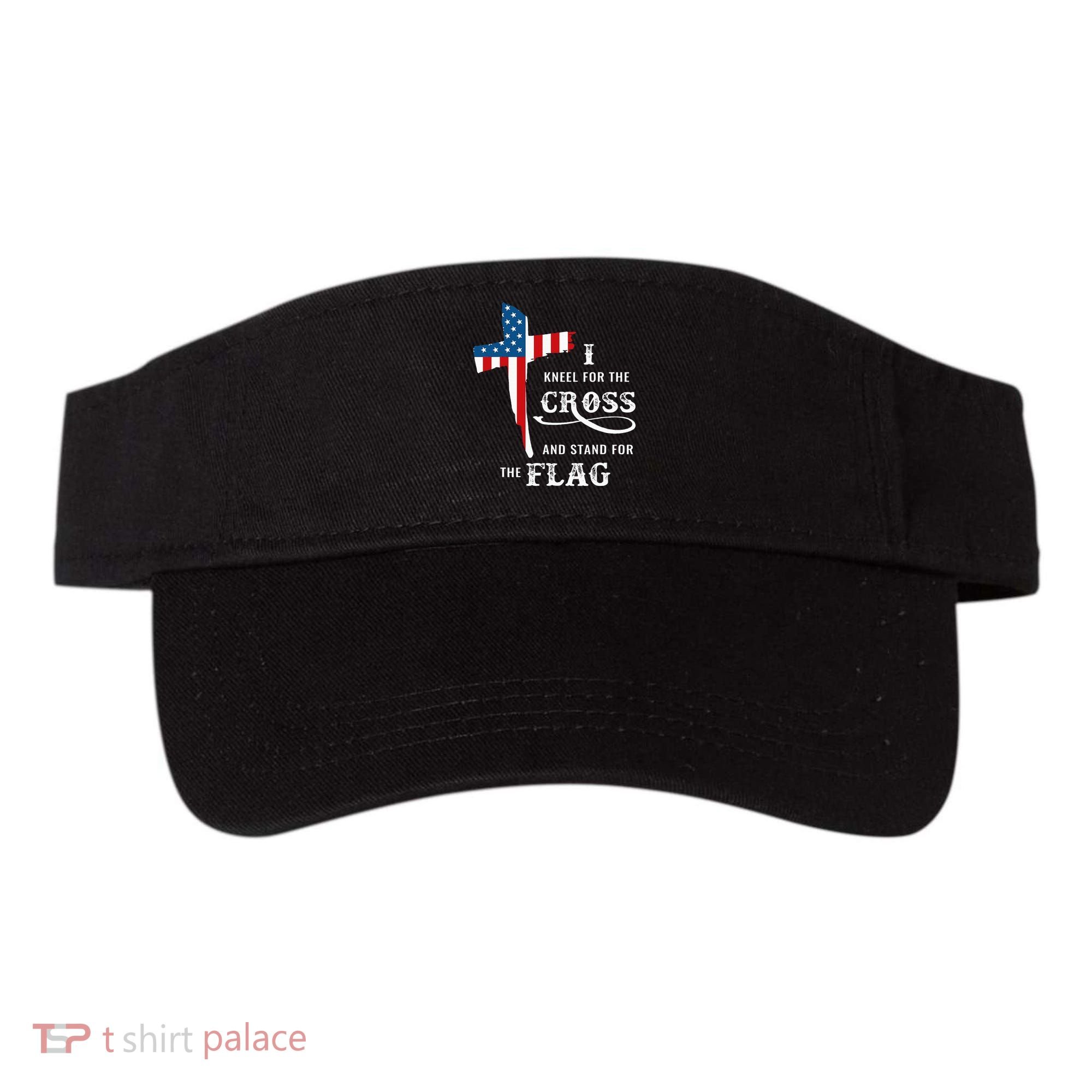 I Kneel For The Cross And Stand For The Flag Visor