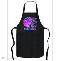 I Know I Play Like A Girl Basketball Player Game Day Apron thumb 0