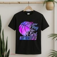 I Know I Play Like A Girl Basketball Player Game Day T-Shirt thumb 2