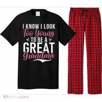 I Know I Look Too Young To Be A Great Grandma Pajama Set thumb 0