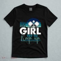 I Know I Play Like A Girl Try To Keep Up Gift For Pickleball Team T-Shirt thumb 5