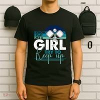 I Know I Play Like A Girl Try To Keep Up Gift For Pickleball Team T-Shirt thumb 6