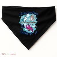 I Know I'm Crazy Funny Birds USA-Made Doggie Bandana thumb 0