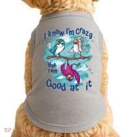 I Know I'm Crazy Funny Birds Doggie Tank thumb 0