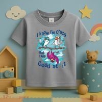 I Know I'm Crazy Funny Birds Toddler T-Shirt thumb 3