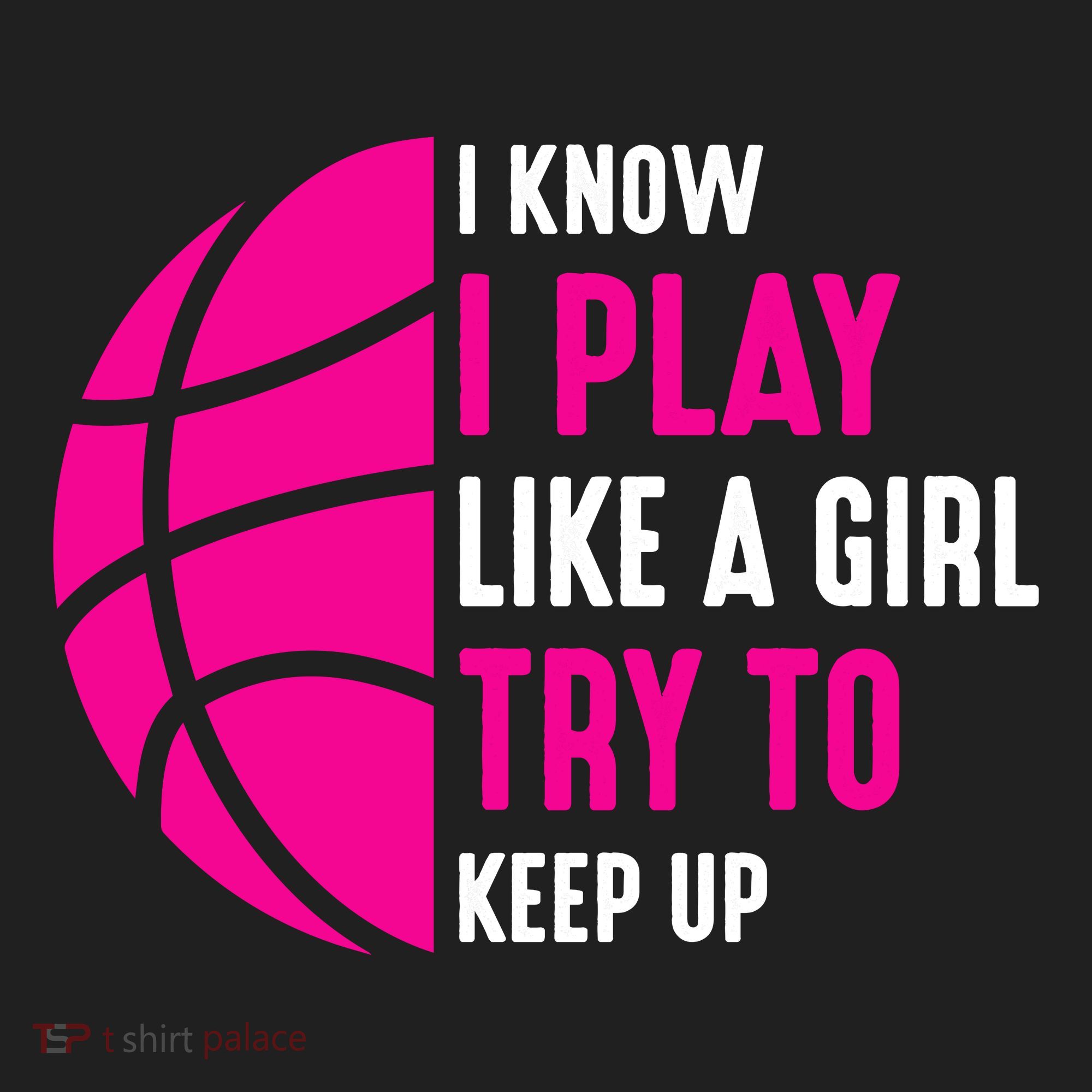 I Know I Play Like A Girl Try To Keep Up Basketball Gift Beanie