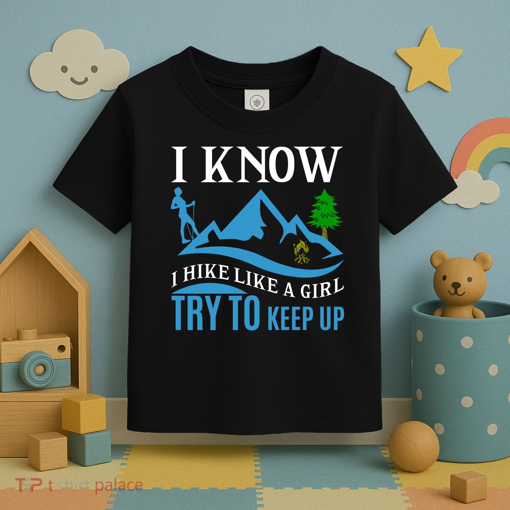I Know I Hike Like A Girl Try To Keep Up Toddler T-Shirt