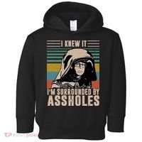 I Knew It I'm Surrounded By Assholes Retro Toddler Hoodie thumb 0
