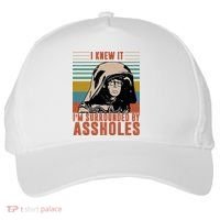 I Knew It I'm Surrounded By Assholes Retro Five-Panel Snapback Cap thumb 0