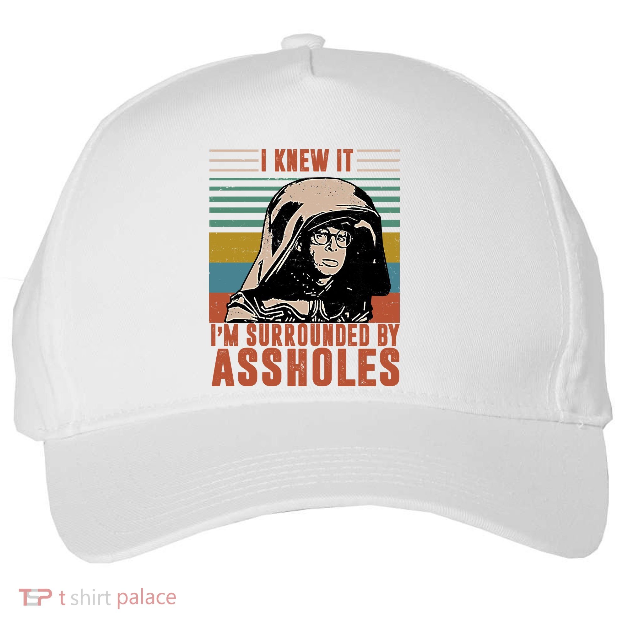 I Knew It I'm Surrounded By Assholes Retro Five-Panel Snapback Cap