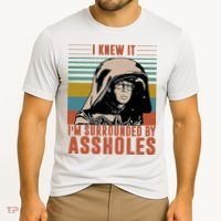 I Knew It I'm Surrounded By Assholes Retro Cooling Performance Crew T-Shirt thumb 2