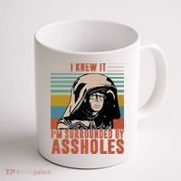 I Knew It I'm Surrounded By Assholes Retro Coffee Mug thumb 1