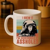 I Knew It I'm Surrounded By Assholes Retro Coffee Mug thumb 4