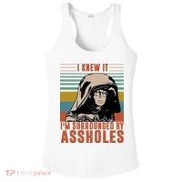 I Knew It I'm Surrounded By Assholes Retro Ladies PosiCharge Competitor Racerback Tank thumb 0