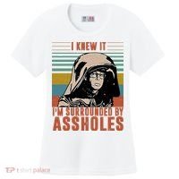 I Knew It I'm Surrounded By Assholes Retro Women's Cooling Performance Crew T-Shirt thumb 0
