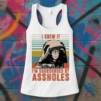 I Knew It I'm Surrounded By Assholes Retro Women's Tank Top thumb 3
