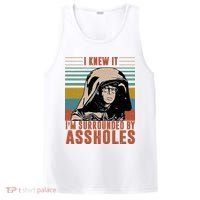 I Knew It I'm Surrounded By Assholes Retro PosiCharge Competitor Tank thumb 0