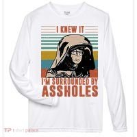 I Knew It I'm Surrounded By Assholes Retro Zone Performance Long-Sleeve T-Shirt thumb 0
