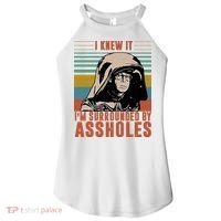 I Knew It I'm Surrounded By Assholes Retro Women's Perfect Tri Rocker Tank thumb 0