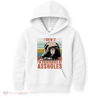 I Knew It I'm Surrounded By Assholes Retro Kids Hoodie thumb 0
