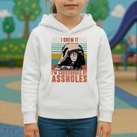 I Knew It I'm Surrounded By Assholes Retro Kids Hoodie thumb 3