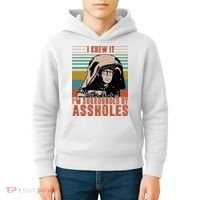 I Knew It I'm Surrounded By Assholes Retro Kids Hoodie thumb 4