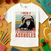 I Knew It I'm Surrounded By Assholes Retro Kids T-Shirt thumb 3