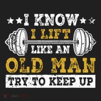 I Know I Lift Like An Old Man Try To Keep Up Weightlifting Hat thumb 2