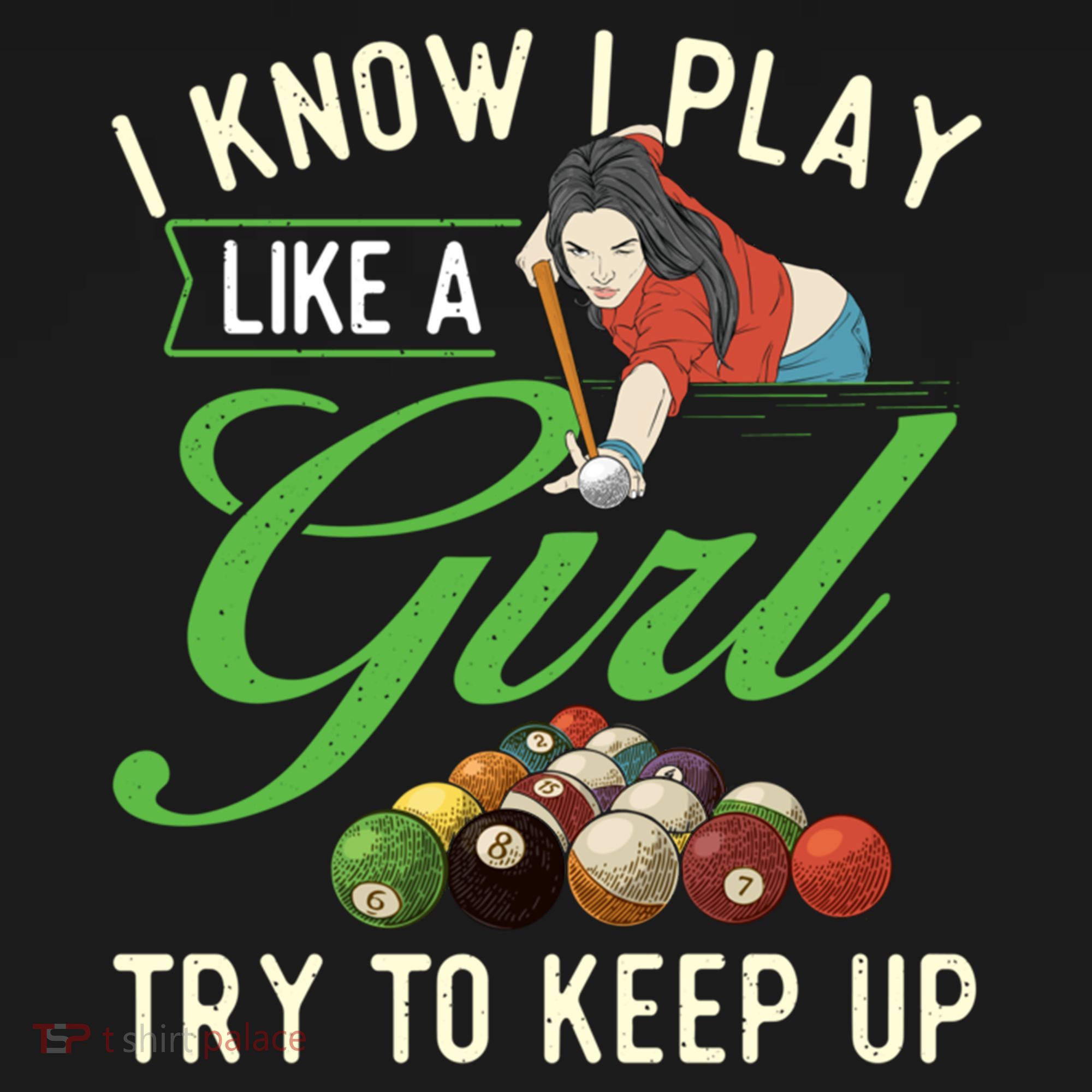I Know I Play Like A Female Billiard Pool Player Gift Ornament