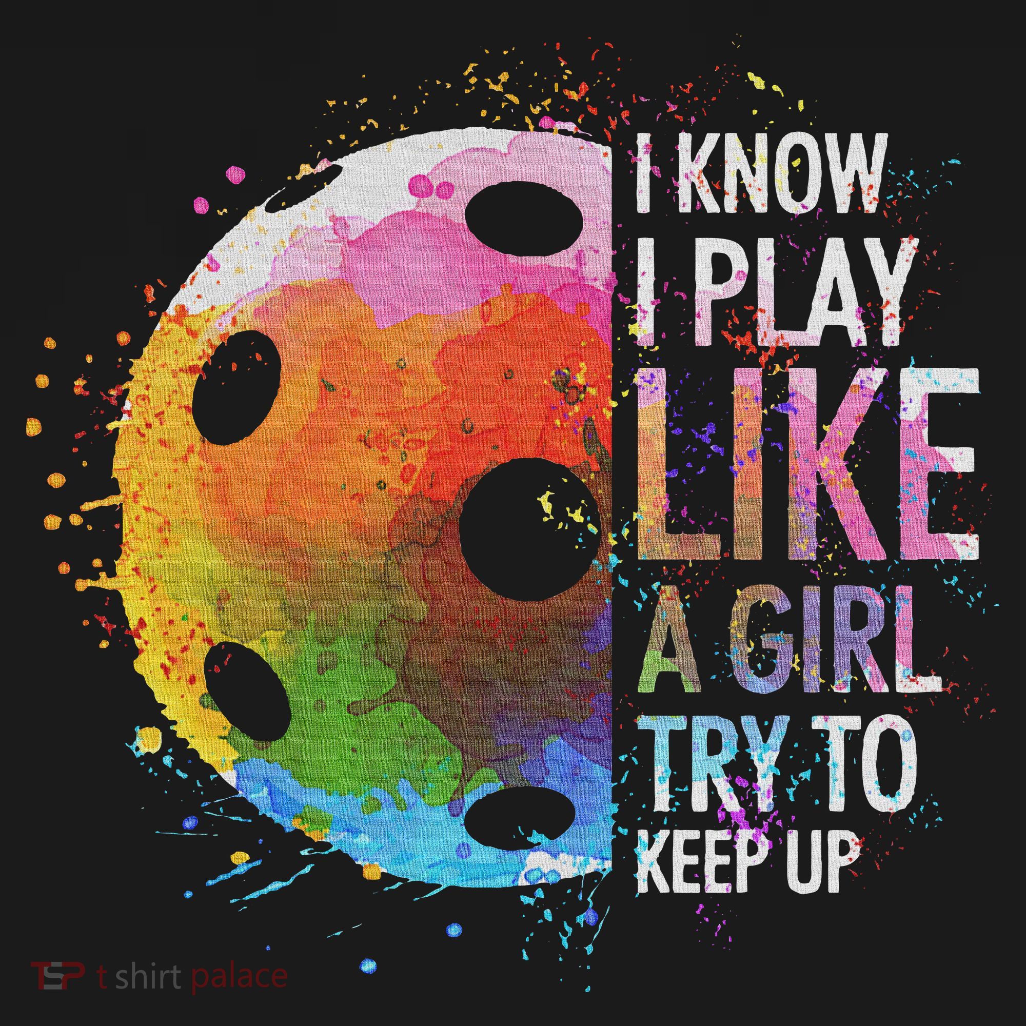 I Know I Play Like A Girl Funny Pickleball Player Button