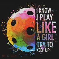 I Know I Play Like A Girl Funny Pickleball Player Baby Bodysuit thumb 2