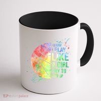 I Know I Play Like A Girl Try To Keep Up Basketball Tshirt TShirt Coffee Mug thumb 1