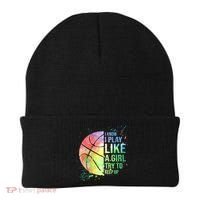 I Know I Play Like A Girl Try To Keep Up Basketball Tshirt TShirt Beanie thumb 0