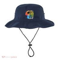 I know I Play Like A Girl Try To Keep Up, Funny Soccer Bucket Hat thumb 0