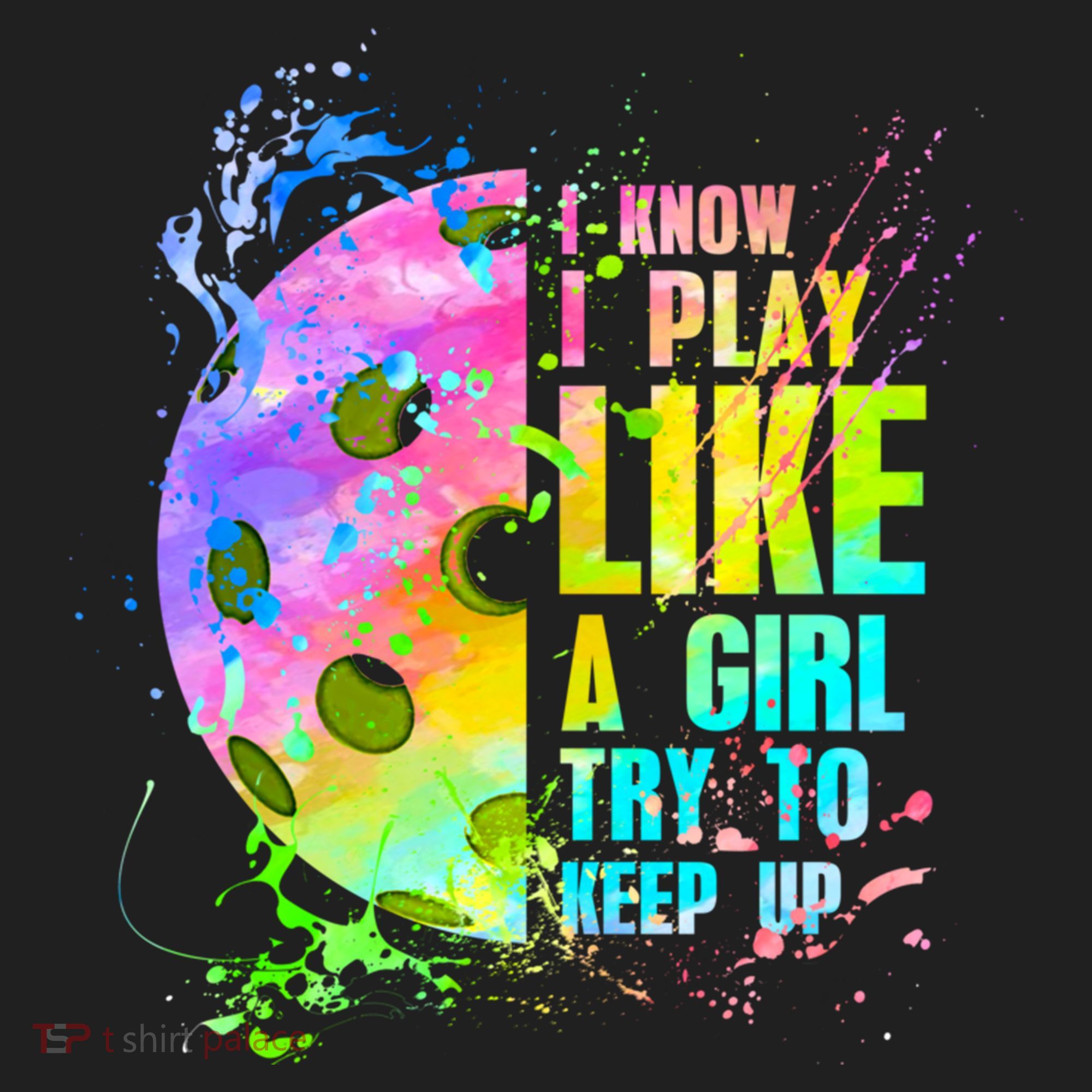 I Know I Play Like A Girl Try To Keep Up Pickleball Dink Gift Beanie