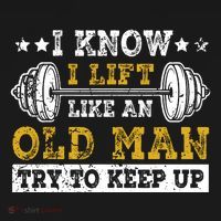 I Know I Lift Like An Old Man Try To Keep Up Weightlifting Women's Hoodie thumb 2