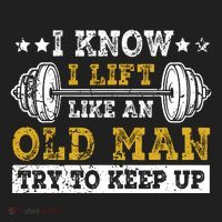 I Know I Lift Like An Old Man Try To Keep Up Weightlifting Hat thumb 2