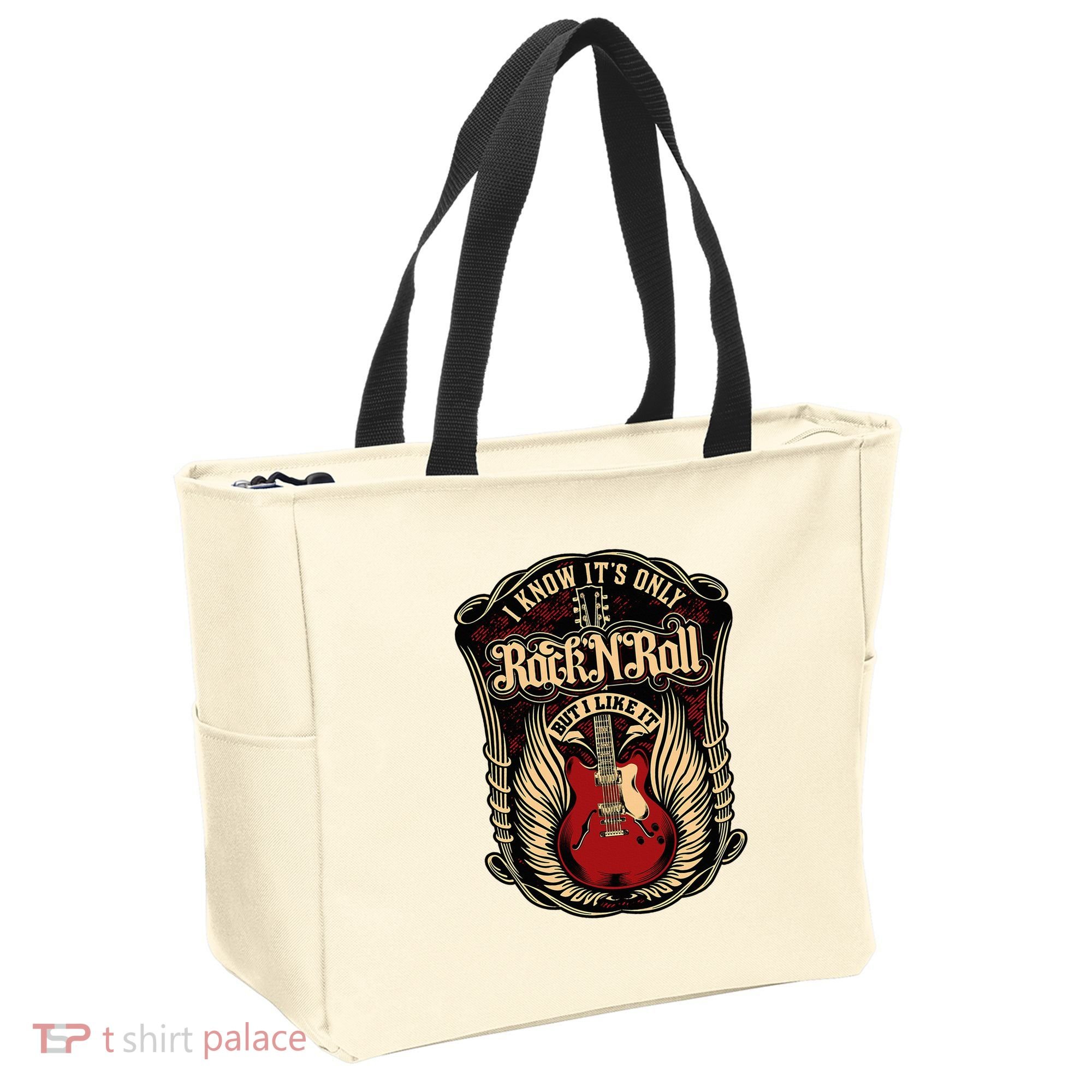 I Know ItS Only Rock And Roll Tote Bag