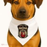 I Know ItS Only Rock And Roll USA-Made Doggie Bandana thumb 1
