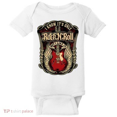 I Know ItS Only Rock And Roll Baby Bodysuit