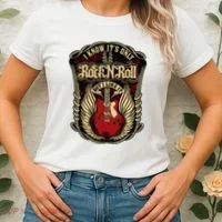 I Know ItS Only Rock And Roll Women's T-Shirt thumb 2