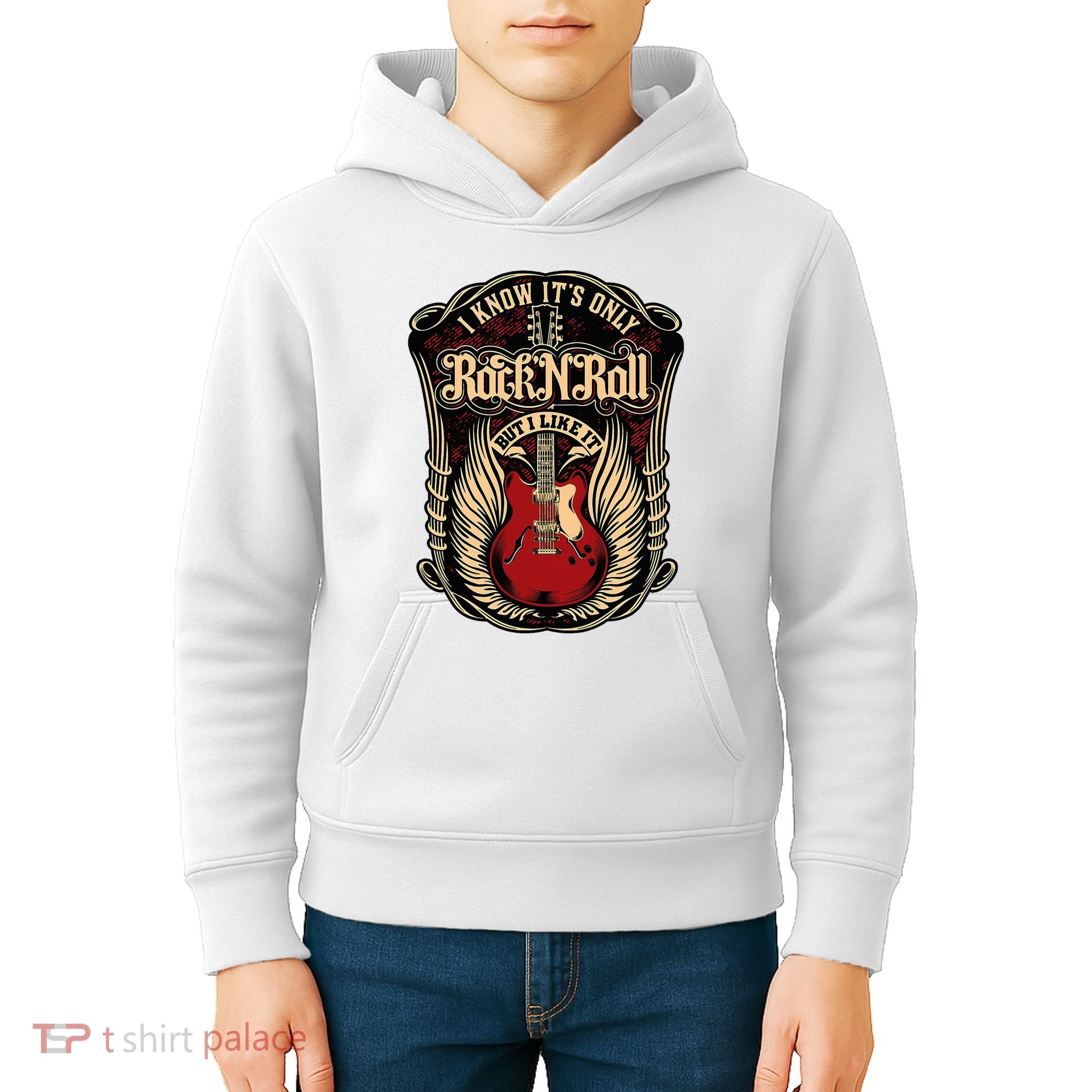 I Know ItS Only Rock And Roll Kids Hoodie