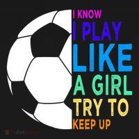 I Know I Play Like A Girl Cute Football Gift Women's Hoodie thumb 2