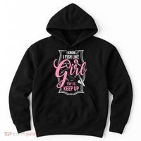 I Know I Fish Like A Girl Try To Keep Up Hoodie thumb 0
