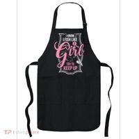 I Know I Fish Like A Girl Try To Keep Up Apron thumb 0